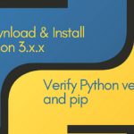 Download & install python 3.x