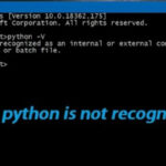 python is not recognized