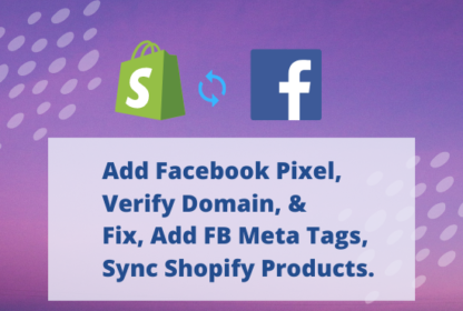shopify product to fb shop
